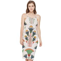 Ancient Egypt Antique Archeology Bodycon Cross Back Summer Dress by Grandong