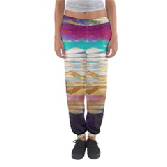 Vibrant Sunset Over Serene Lake Women s Jogger Sweatpants by ExtraAwesomeSauce