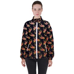 Regal Eagle Pattern Women s High Neck Windbreaker by ExtraAwesomeSauce