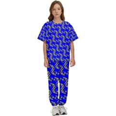 Eye Of Horus Pattern Kids  T-shirt And Pants Sports Set by ExtraAwesomeSauce