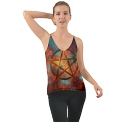 Enchanted Nebula Pentagram Art Chiffon Cami by ExtraAwesomeSauce