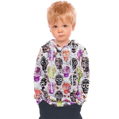 Sugar Skulls - Floral Kids  Overhead Hoodie by kyorashop23