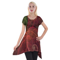  Falupadupe Short Sleeve Side Drop Tunic