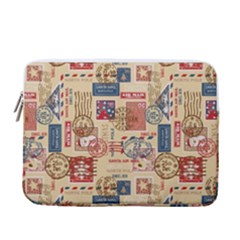 Letters Writing Paper Text Pattern 13  Vertical Laptop Sleeve Case With Pocket by Apenda