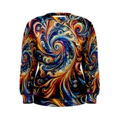 Colorful Motion Abstract Art Women s Sweatshirt by ExtraAwesomeSauce