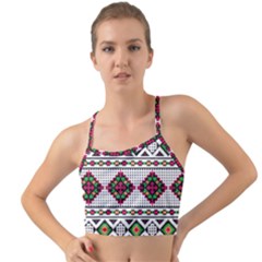 Ukrainian Folk Seamless Pattern Ethnic Ornament Border Element Traditional Mini Tank Bikini Top by Grandong