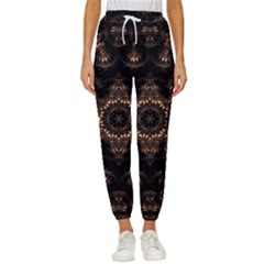 Bronze Age Mandala Women s Cropped Drawstring Pants by MRNStudios
