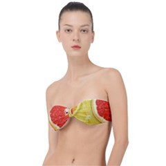 Fruit, Lemon Classic Bandeau Bikini Top  by kyorashop23