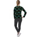 Dark Rainbow Pattern  Women s Long Sleeve Raglan T-Shirt View2