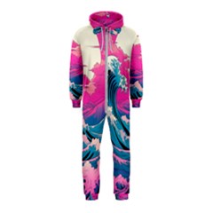 Waves Mountains Sky Hooded Jumpsuit (kids)