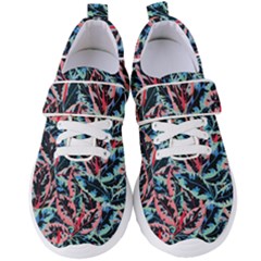 Leaves Pattern Patterns Colorful Women s Velcro Strap Shoes