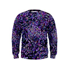 Neon Symphony Design Kids  Sweatshirt by dflcprintsclothing
