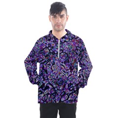 Neon Symphony Design Men s Half Zip Pullover by dflcprintsclothing