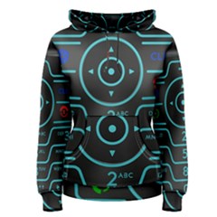 Retro Mobile Device Output Device Women s Pullover Hoodie by Bedest