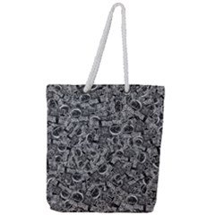 Be True Be Yourself Typographic Print Pattern Full Print Rope Handle Tote (large) by dflcprintsclothing