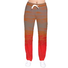 Crimson Skys Women Velvet Drawstring Pants