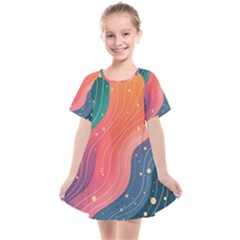Art Abstract Pattern Kids  Smock Dress by Salmanaz77