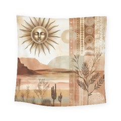 Abstract Sun Boho Bohemian Design Square Tapestry (small)