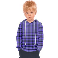 Blue Tartan Plaid 1 Kids  Overhead Hoodie