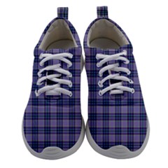 Purple Plaid Tartan 1 Women Athletic Shoes