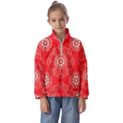 Crimson Current Kids  Half Zip Hoodie