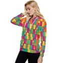 Abstract-background Women s Lightweight Drawstring Hoodie View2