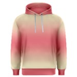 Cream Yellow To Crimson Red Bilinear Gradient Men s Overhead Hoodie