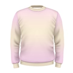 Pink Lace To Cream Yellow Bilinear Gradient Men s Sweatshirt
