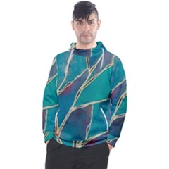 Aqua Batik, Abstract, Colorful Men s Pullover Hoodie by kyorashop23