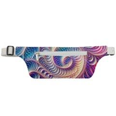 Abstract Fractal Art Swirl Pattern Active Waist Bag by Salmanaz77