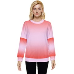 Scarlet Red To Pink Lace Bilinear Gradient Hidden Pocket Sweatshirt by GradientsOmbre