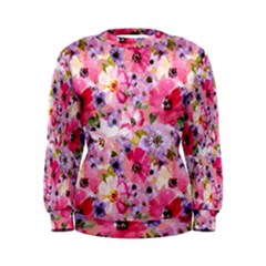 Pattern Seamless Texture Daisies Women s Sweatshirt