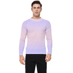 Pale Violet To Pale Pink Bilinear Gradient Men s Long Sleeve Rash Guard