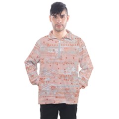 Boho Pattern Men s Half Zip Pullover