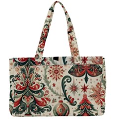 Christmas Tree Snow Canvas Work Bag by Bedest