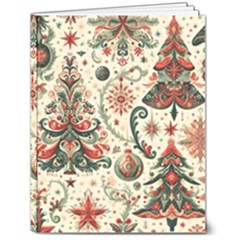 Christmas Tree Snow 7  X 9  Softcover Notebook