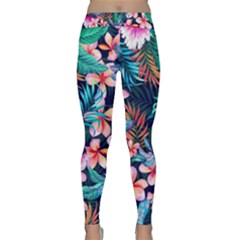 Hawaiian Flowers Hawaii Classic Yoga Leggings by Cemarart