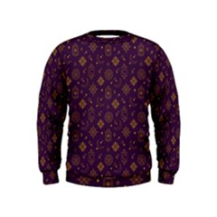 Moon Stars Pattern Kids  Sweatshirt