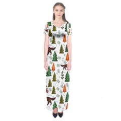 Little Red Riding Hood Seamless Short Sleeve Maxi Dress by Sabxi