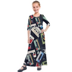 Abstract Case Kids  Quarter Sleeve Maxi Dress