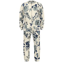 Blue Vintage Background Onepiece Jumpsuit (men) by kyorashop23