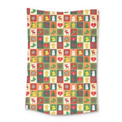 Template Christmas Pattern Small Tapestry by Proyonanggan