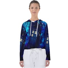 Tardis Doctor Who Space Galaxy Women s Slouchy Sweat