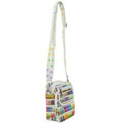Supermarket Shelf Products Snacks Shoulder Strap Belt Bag