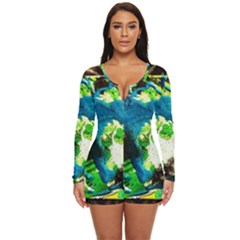 Avocado Long Sleeve Boyleg Swimsuit by bestdesignintheworld