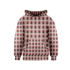 Retro 60s 50s Plaid Pattern 2 Kids  Pullover Hoodie