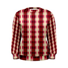 Retro 60s 50s Plaid Pattern 4 Women s Sweatshirt