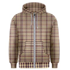 Retro 60s 50s Plaid Pattern 3 Men s Zipper Hoodie