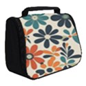 Retro Scandinavian Nordic Flowers Pattern 2 Full Print Travel Pouch (Small) View2