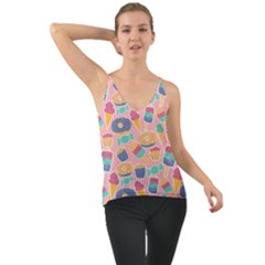 Ice Cream Donut Sweets Candie Chiffon Cami